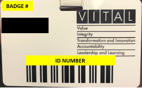 Badge & ID Number Sample #2